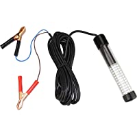 Lightingsky 12 V 10-8 W 180 LEDs 1080 lúmenes LED sumergible luz de pesca submarina Buscador de peces lámpara con cable…